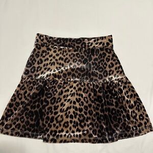 HAVE Leopard Print Velvet Women's Skirt